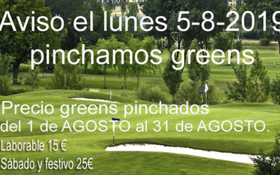 PINCHADO DE GREENS